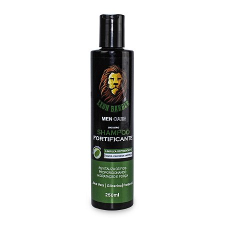 Shampoo Fortificante Para Barba Eucalipto 250ml Leon Barber