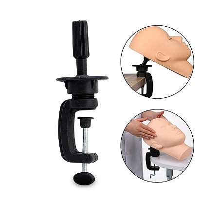 Suporte Apoio de Mesa Para Cabeça Manequim Treino Make Cílio
