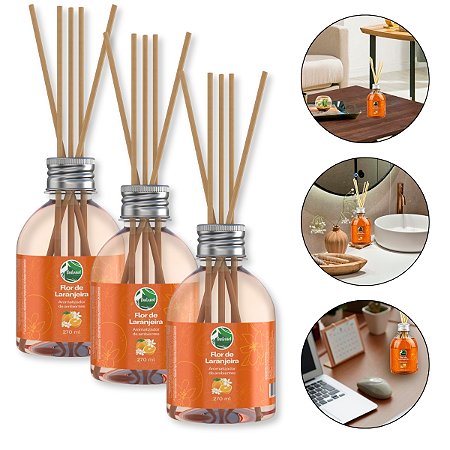 Kit 3 Aromatizador Pantanal Aromas Flor Laranjeira 270ml