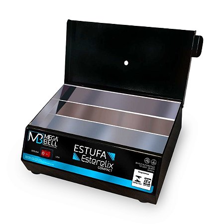 Estufa Esterilizadora de Alicates Manicure Mega Bell Preta