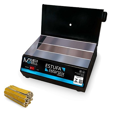 Estufa Esterelix Esterilizadora Bivolt Preta Megabell+Brinde