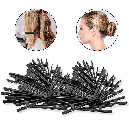 Kit 120 Piranhas Bico de Pato Cabelo Penteado Cabeleireiro