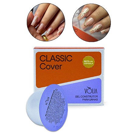 Blister Gel Classic Cover Alongamento Unhas LED/UV 24g Vòlia