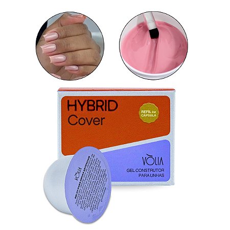 Blister Gel Hybrid Cover Alongamento Unhas LED/UV 24g Vòlia