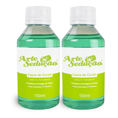 Kit 2 Bases Fortalecedoras Casco Cavalo 150ml, Arte Sedução