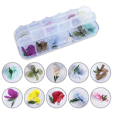 12 Flores Secas Desidratada Decoração Encapsulamento Unha