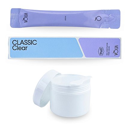 Kit Gel Classic Clear Sem TPO HEMA 14g LED UV Vòlia + Pote