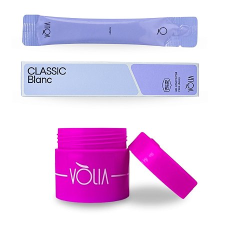 Kit Gel Classic Blanc Sem TPO Sachê 14g + Pote ECO, Vòlia