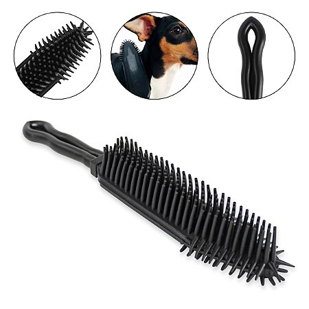 Escova de Silicone Espumante Banho Tosa Cachorros Gatos Pet