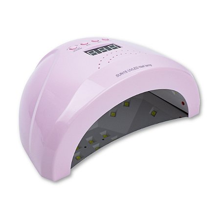 Cabine Unhas de Gel Acrigel Sun 1S 30 Leds Bivolt 80W Rosa