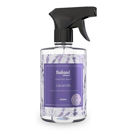Água Perfumada Lavanda Roupa Lençol 500ml Pantanal Aromas