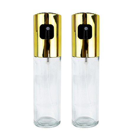 Kit 2 Sprays 100ml Borrifador Vidro Azeite Utensílio Cozinha