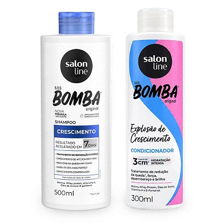 Kit Salon Line SOS Bomba Shampoo 500ml + Condicionador 300ml