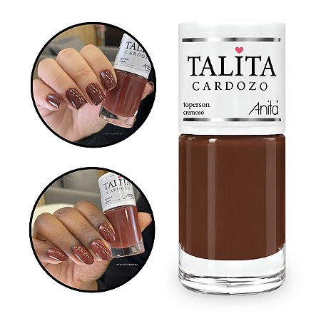 Esmalte Marrom Terroso Toperson Talita Cardozo by Anita 10ml