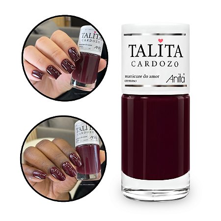 Esmalte Manicure do Amor Vinho Talita Cardozo by Anita 10ml