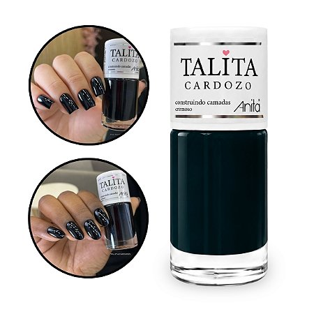 Esmalte Construindo Camadas Preto Talita Cardozo by Anita