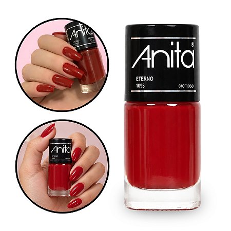 Esmalte Unhas Eterno Avermelhados Secagem Rápida 10ml Anita