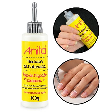 Redutor de Cutículas Óleo de Algodão e Melaleuca Anita 100g