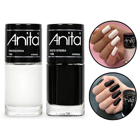 Kit 2 Esmalte Cremoso Francesinha + Noite Intensa Anita 10ml