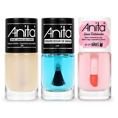 Kit Base Unhas de Ferro + Sérum Fortalecedor + Endurecedor