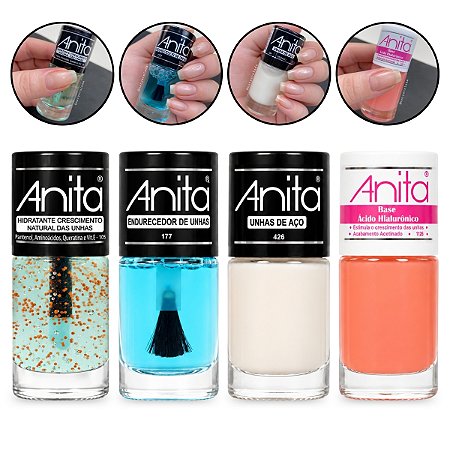Kit 4 Anita Fortalecimento e Crescimento de Unhas Frágeis