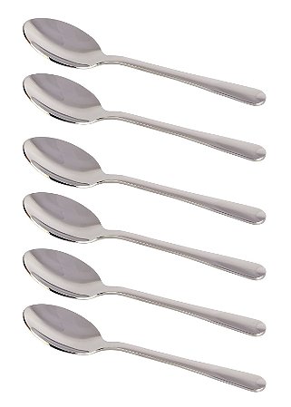 JG DE 6 COLHERES PARA CAFE KELLY EM ACO INOX