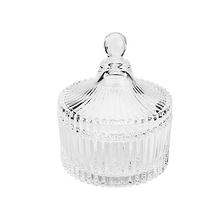 POTICHE DE CRISTAL CAROUSEL 6,9x6,7x9,2cm