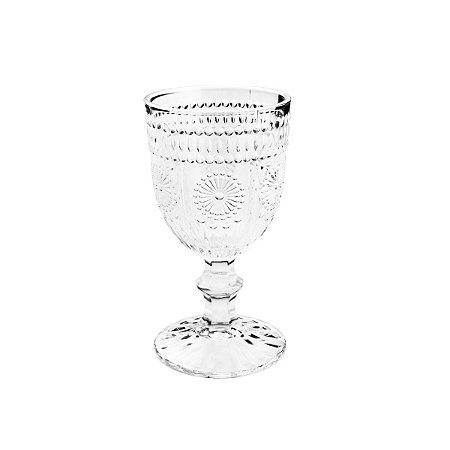 CJ 6 TAÇAS DE VIDRO P/VINHO AUBUSSON 240ml