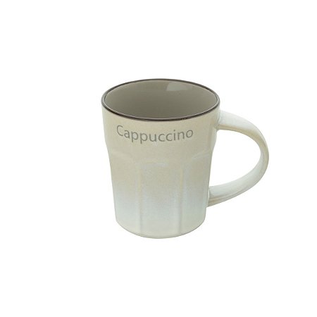 CANECA DE PORCELANA ALLURE CINZA 270ml