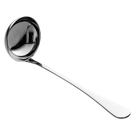 (UN) CONCHA P/SOPA LISA AÇO INOX LUGANO