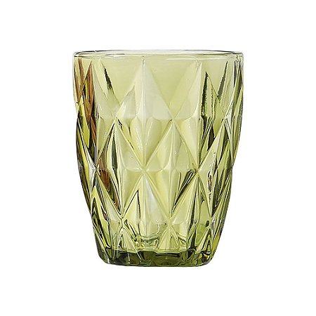 CJ DE COPOS DE VIDRO VERDE  6 PCS 8CM X 10CM  256ML