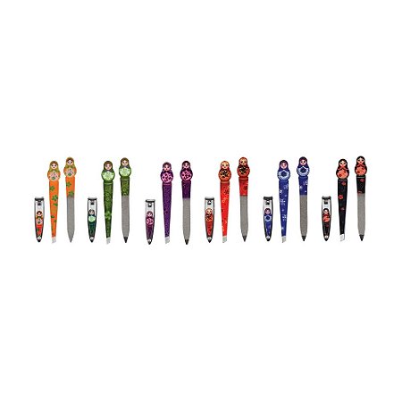 KIT MANICURE 3 PCS MATRIOSCAS 10,7 X 5 CM