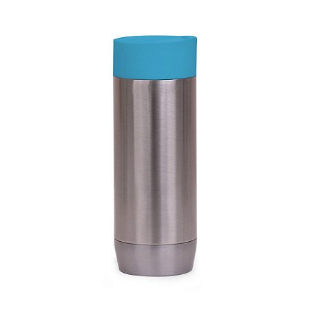 CANECA AÇO INOX PAREDE DUPLA 450ML AZUL CA8300