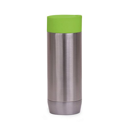 CANECA AÇO INOX PAREDE DUPLA 450ML VERDE CA8300