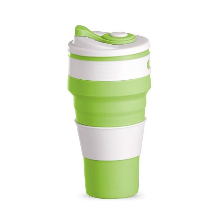 COPO SILICONE PORTÁTIL 500 ML VERDE CO8500