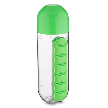 GARRAFA PLASTICA P COMPRIMIDO 700ML VERDE GA4100