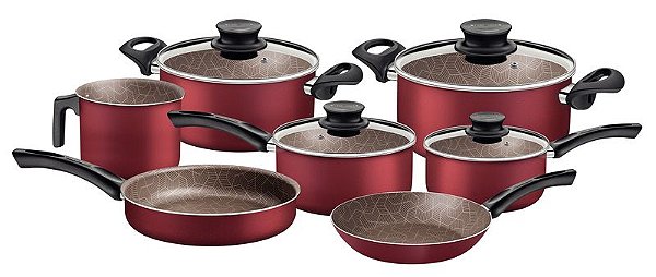 JOGO PANELAS ALUM 7PC PARIS VER
