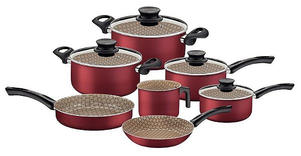 JOGO PANELAS ALUM 7PC PARIS VER