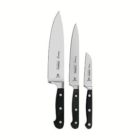 JOGO FACAS INOX 3PC CENTURY PRE