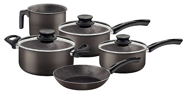 JOGO PANELAS ALUM 5PC PARIS CHU