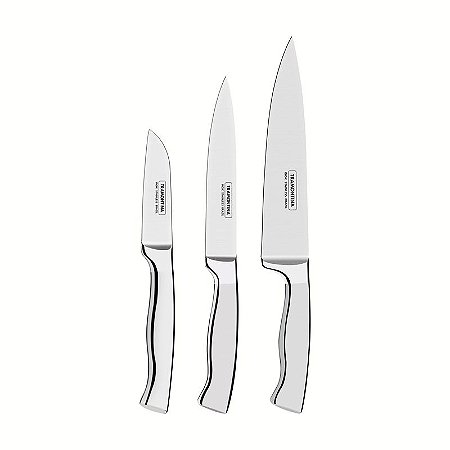 JOGO FACAS INOX 3PC CRONOS