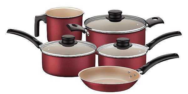 JOGO PANELAS ALUM 5PC TURIM VER