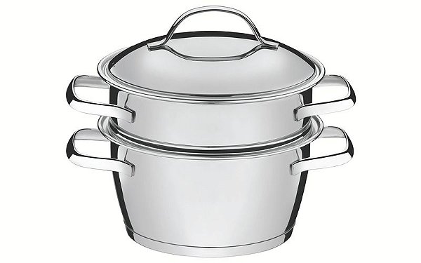 CUSCUZEIRA ACO INOX ALLEGRA 2 PCS