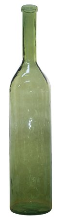 GARRAFA DECORATIVA DE VIDRO 100CM VERDE