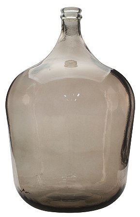 GARRAFA DECORATIVA DE VIDRO 56CM MARROM