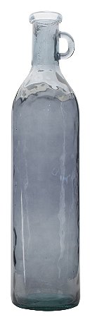 GARRAFA DECORATIVA DE VIDRO 75CM AZUL