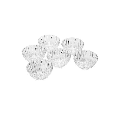 CJ 6 BOLWS DE CRISTAL BAMBOO 11,5X3X5,2CM