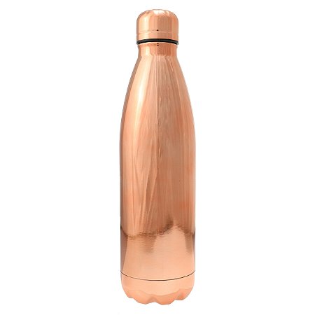GARRAFA TERMICA PARA VIAGEM EM ACO INOX 500ML COR COBRE