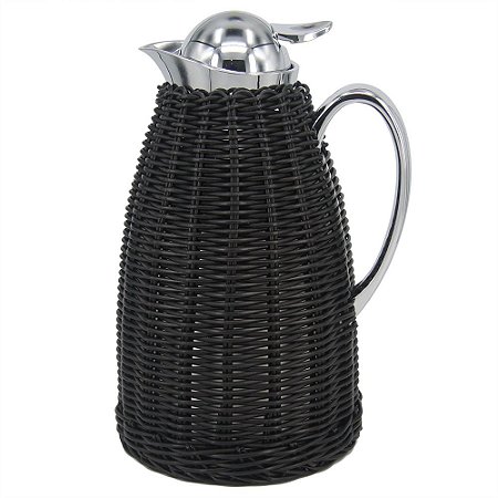GARRAFA TÉRMICA DE INOX COM TRELICA 16CM X 16CM X 26,5CM