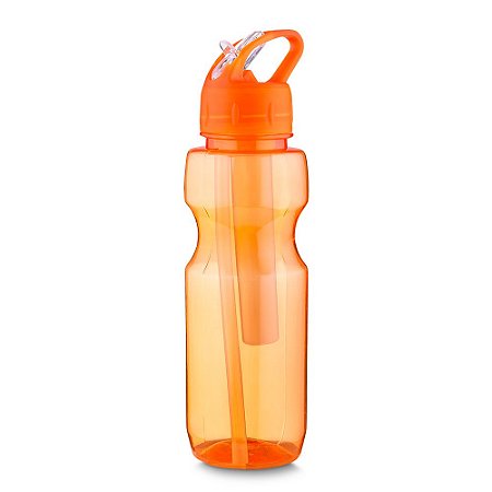 GARRAFA PLASTICA C/ P. GELO 700ML LARANJA GA5300